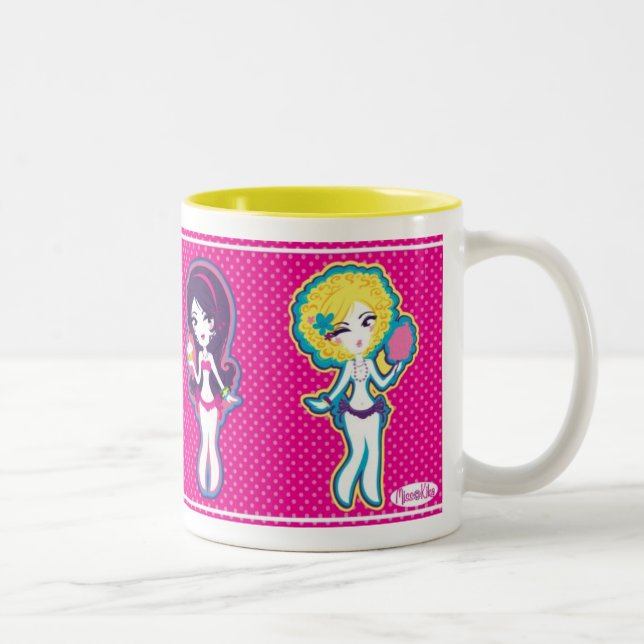 Tasse 2 Couleurs Peu de filles de sucrerie (Droit)