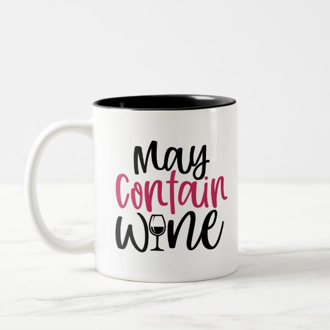 Tasse 2 Couleurs Peut contenir du vin (Gauche)