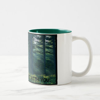 Tasse 2 Couleurs peut la forêt être avec vous - charriez
