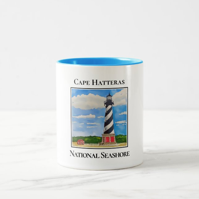 Tasse 2 Couleurs Phare, Cape Hatteras, Côte Nationale (Centre)