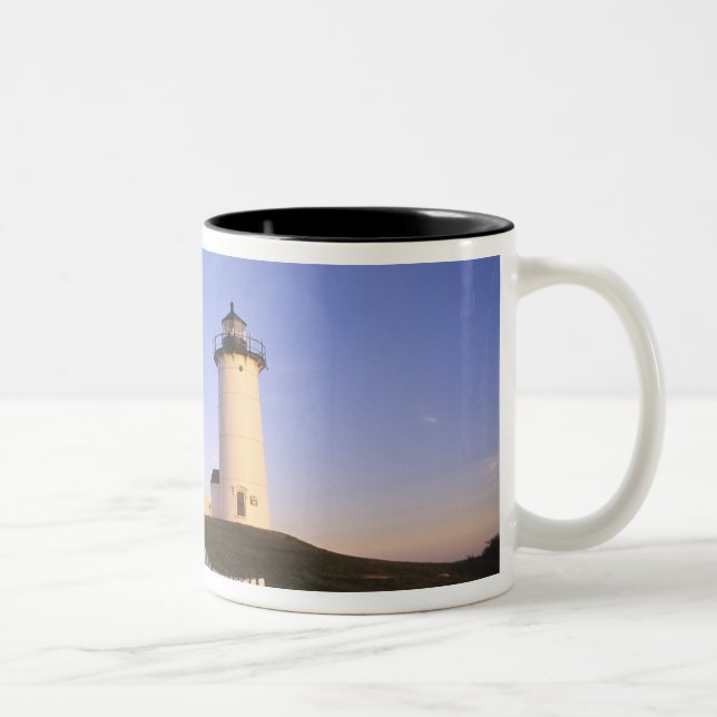 Tasse 2 Couleurs Phare de Nobska, Woods Hole, Massachusetts (Droit)