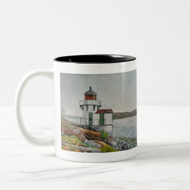 Tasse 2 Couleurs Phare de Squirrel Point (Gauche)