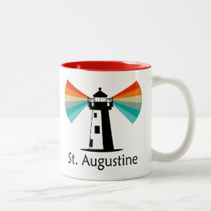 Tasse 2 Couleurs Phare de St. Augustine Floride Arc-en-ciel
