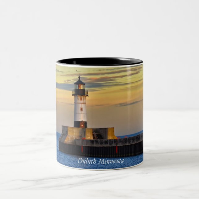 Tasse 2 Couleurs Phare, Duluth Minnesota (Centre)