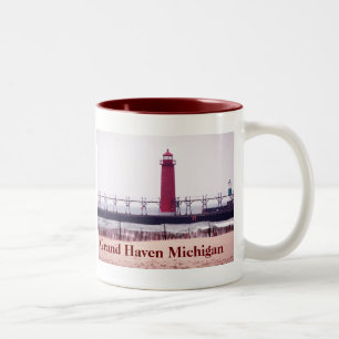 Tasse 2 Couleurs Phare grand du Michigan d'asile