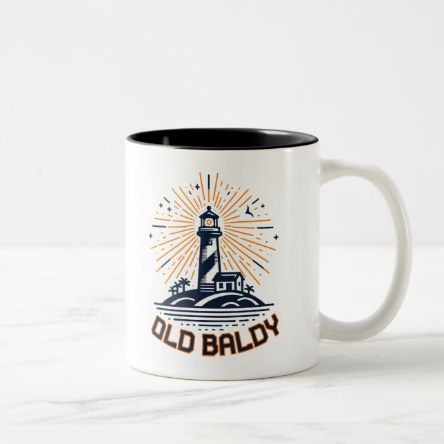 Tasse 2 Couleurs Phare Old Baldy au lever du soleil (Droit)