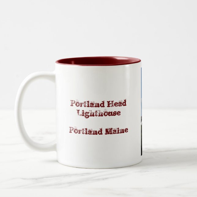 Tasse 2 Couleurs Phare principal de Portland (Gauche)
