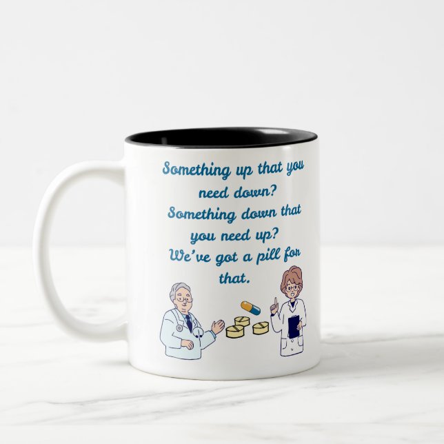 Tasse 2 Couleurs Pharmacien drôle  (Gauche)