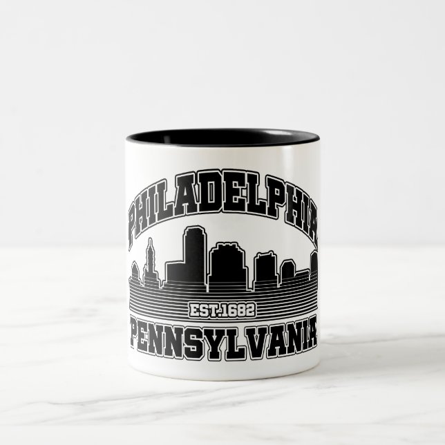Tasse 2 Couleurs Philadelphie, Pennsylvanie (Centre)