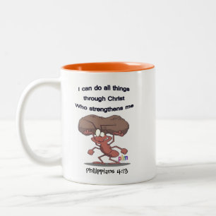 Tasse 2 Couleurs Philippien 4:13-Je Peux Faire Tout Par Christ