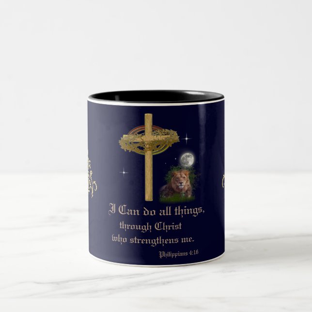 Tasse 2 Couleurs Philippiens 4:16 (Centre)