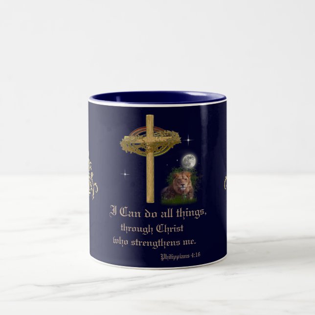 Tasse 2 Couleurs Philippiens 4:16 (Centre)