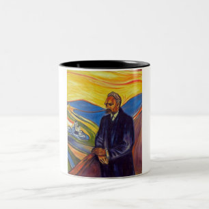 Tasse 2 Couleurs Philosophe Friedrich Nietzsche (par Edvard Munch)