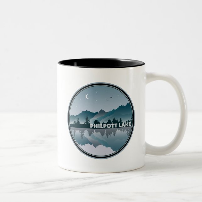 Tasse 2 Couleurs Philpott Lake Virginie Réflexion (Droit)