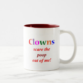 Tasse 2 Couleurs Phobie de clown