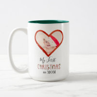 Photo Bébé Mon premier Noël Comme Maman Amour Coeu
