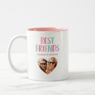 Tasse 2 Couleurs Photo Best Friends moderne