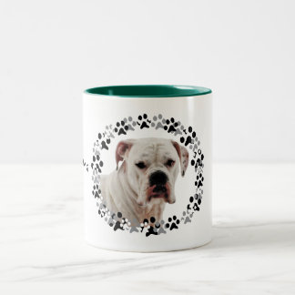 Tasse 2 Couleurs Photo blanche de boxeur