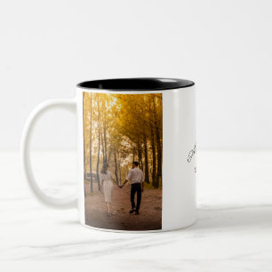 Tasse 2 Couleurs Photo d'anniversaire personnalisé créez le vôtre