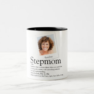 Tasse 2 Couleurs Photo de définition de Bonus Maman pour belle-mère