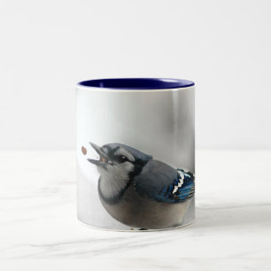 Tasse 2 Couleurs Photo de geai bleu