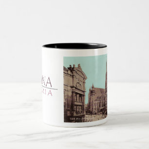 Tasse 2 Couleurs PHOTO DE LA CARTE POSTALE VIENNE vintage 1900