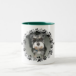 Tasse 2 Couleurs Photo de Schnauzer miniature