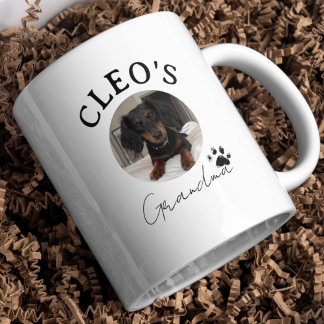 Tasse 2 Couleurs Photo et nom personnalisés de l'animal de compagni