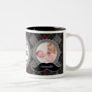 Tasse 2 Couleurs Photo Papa's 1st Father's Day Custom