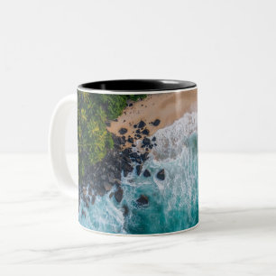 Tasse 2 Couleurs Photo personnalisé Moderne Élégant Créer le vôtre