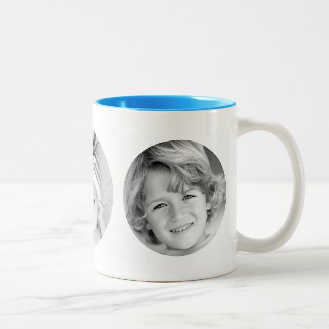 Tasse 2 Couleurs Photo personnalisée Musique (Droit)