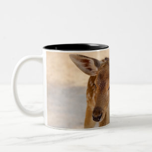 Tasse 2 Couleurs Photographie de cerfs fantaisistes de la forêt