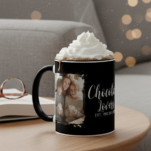 Tasse 2 Couleurs Photos de Chocolats pour Amoureux Établi