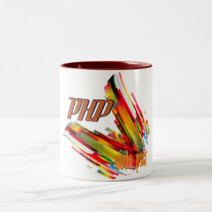 Tasse 2 Couleurs PHP remous multicolore de code