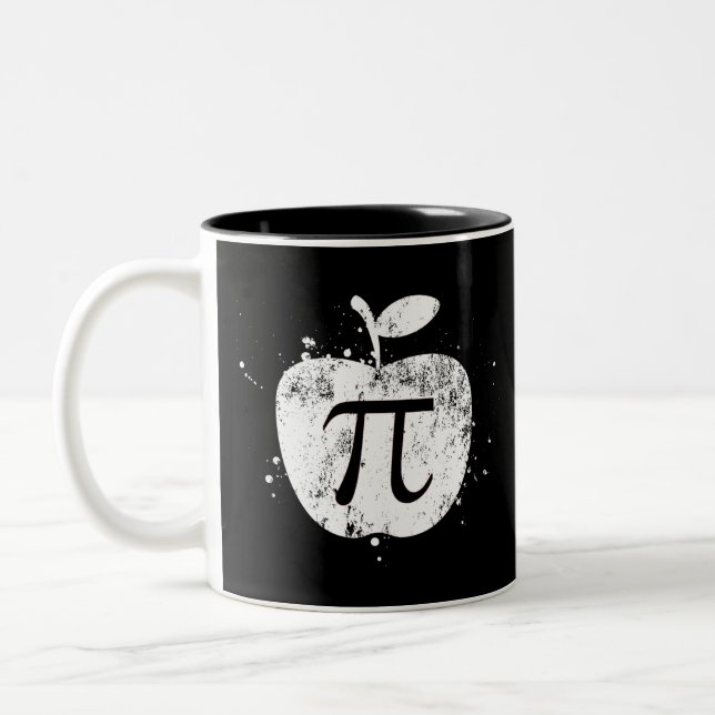 Tasse 2 Couleurs Pi Apple Pie Pie Funny (Gauche)