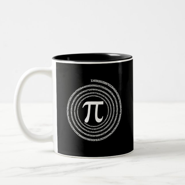 Tasse 2 Couleurs Pi Mathématiques Pi Maths (Gauche)