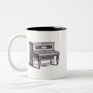 Tasse 2 Couleurs Piano droit vintage