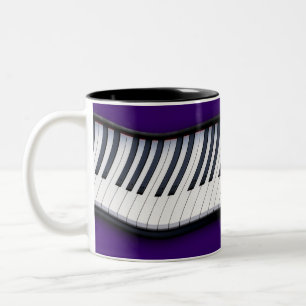 Tasse 2 Couleurs PIANO KEYS Musiques Musiques Musiques