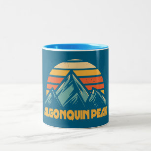 Tasse 2 Couleurs Pic Algonquin Rétro Turquoise