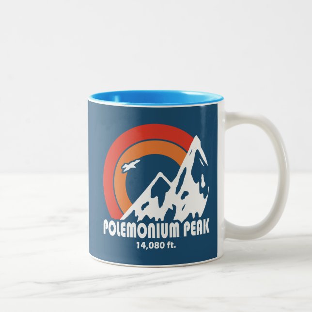 Tasse 2 Couleurs Pic Polemonium Peak Californie Sun Eagle (Droit)