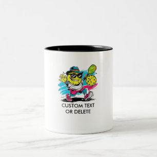 Tasse 2 Couleurs pickleball drôle