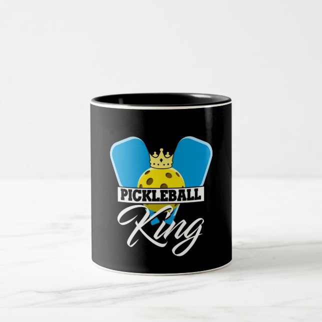 Tasse 2 Couleurs Pickleball King - Drôle Champion de Pickleball (Centre)