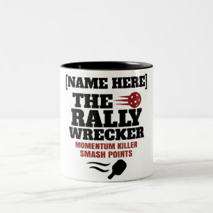 Tasse 2 Couleurs Pickleball Nom personnalisé The Rally Wrecker