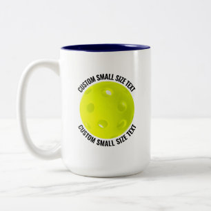 Tasse 2 Couleurs Pickleball & Petits Textes BLEU MARINE 15oz Person