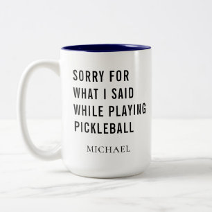 Tasse 2 Couleurs Pickleball Player Gag Sports personnalisés