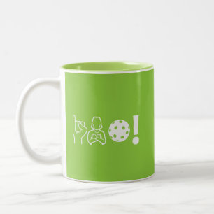 Tasse 2 Couleurs Pickleball pour sourds