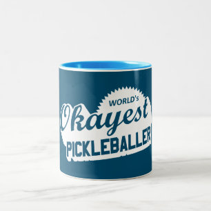 Tasse 2 Couleurs Pickleballer le plus Okayest dans le monde