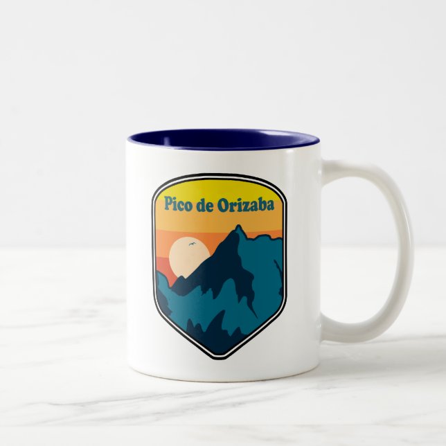 Tasse 2 Couleurs Pico de Orizaba Mexique Sunrise (Droit)