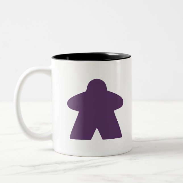 Tasse 2 Couleurs Pièce de jeu de carte de membre pourpre (Gauche)