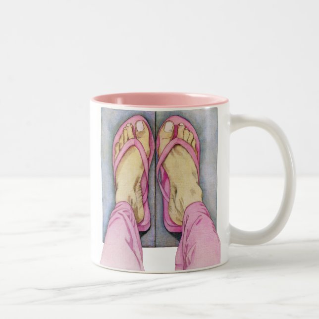 Tasse 2 Couleurs Pieds roses (Droit)